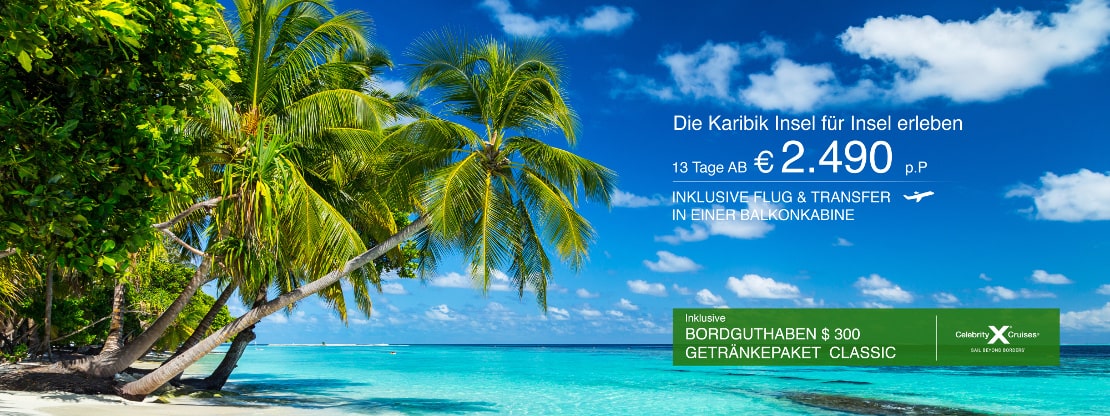Karibik Angebot Banner